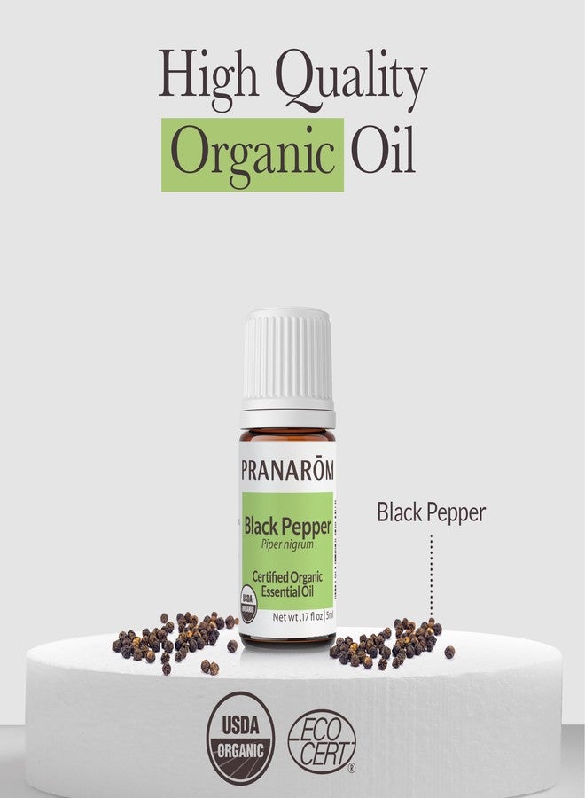 Pranarom - Black Pepper Essential Oil 5ml - Wellness Enthusiasts - Diffusing for Aromatherapy - for Circulation and Digestion - Certified Organic Quality - 100% Pure Natural Therapeutic Grade - Image 2